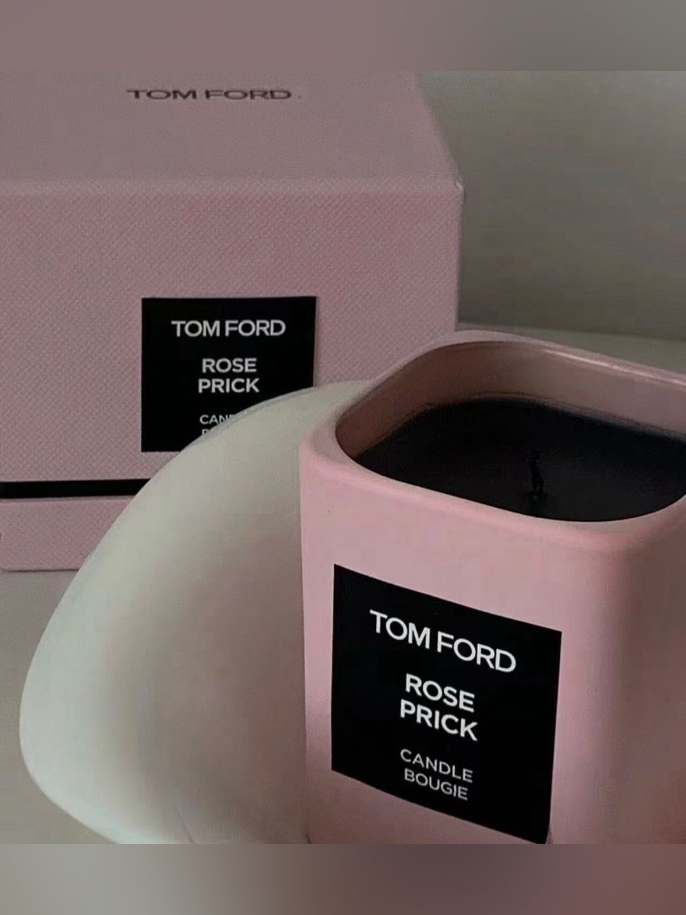 New! Tom Ford Rose Prick Candle - Pink